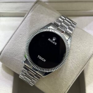 ساعت رولکس مردانه LED تاچ نقره ای ( سفارشی ) | ROLEX