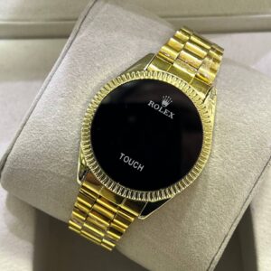 ساعت رولکس مردانه LED تاچ طلایی ( سفارشی ) | ROLEX