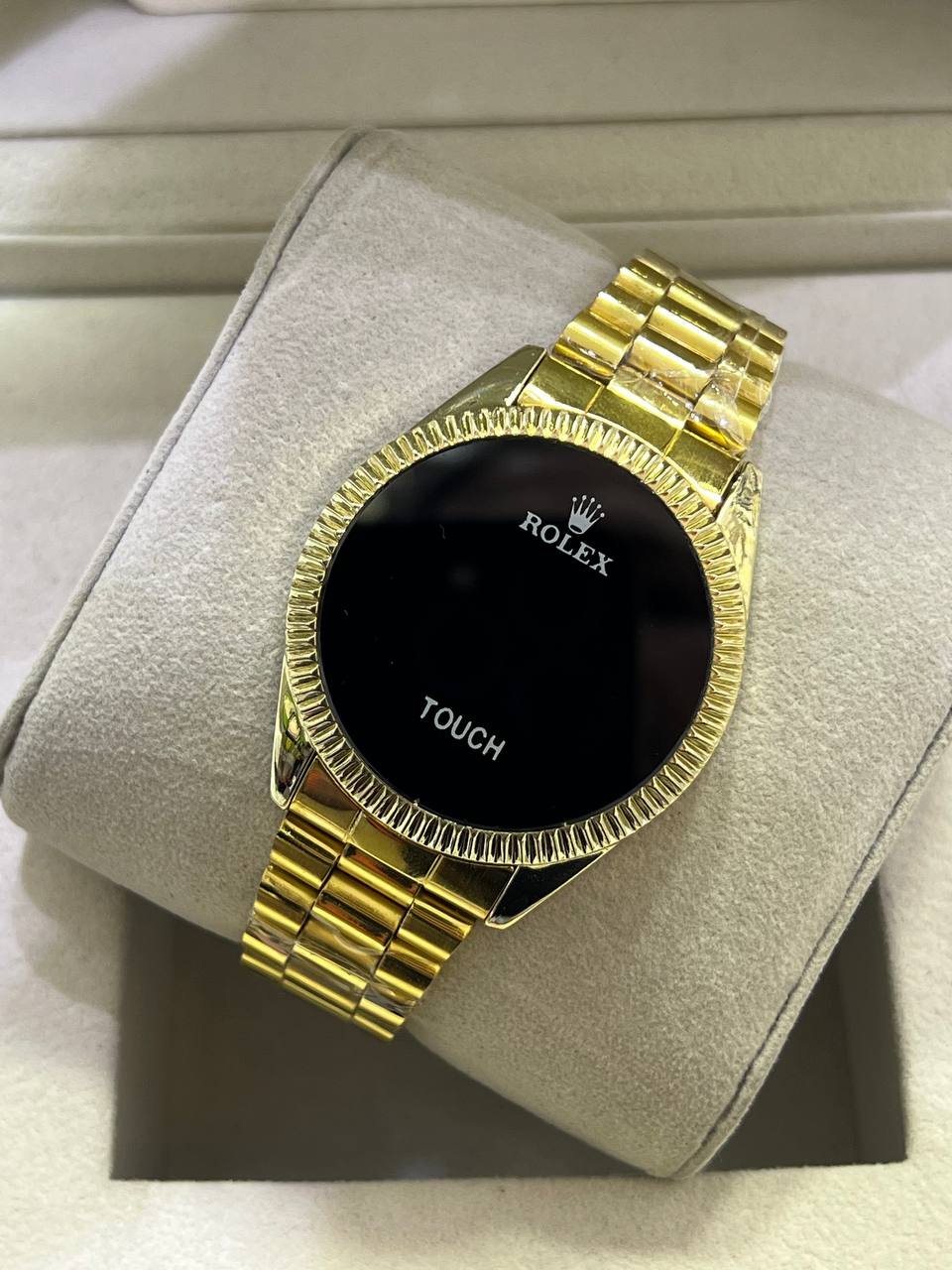 ساعت رولکس مردانه LED تاچ طلایی ( سفارشی ) | ROLEX