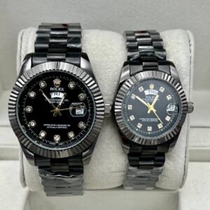 ساعت رولکس دیت جاست | مشکی ست زنانه و مردانه Rolex