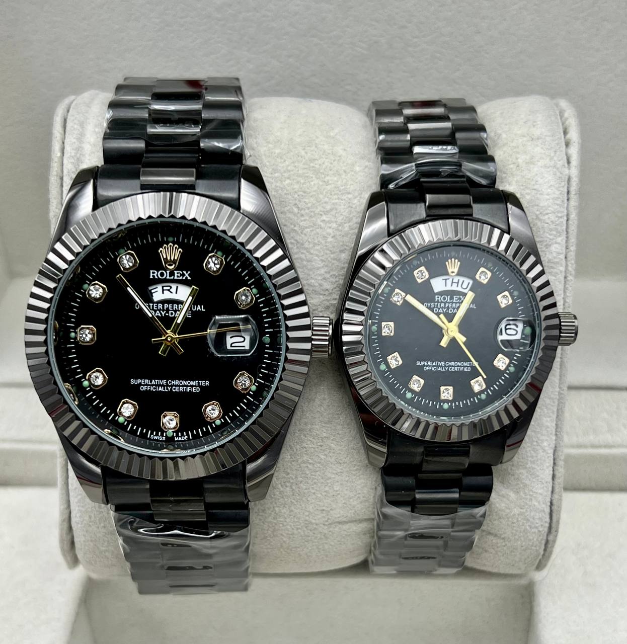 ساعت رولکس دیت جاست | مشکی ست زنانه و مردانه Rolex