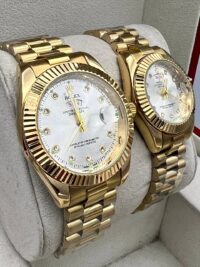ساعت رولکس دیت جاست | طلایی ست زنانه و مردانه Rolex