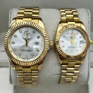ساعت رولکس دیت جاست | طلایی ست زنانه و مردانه Rolex