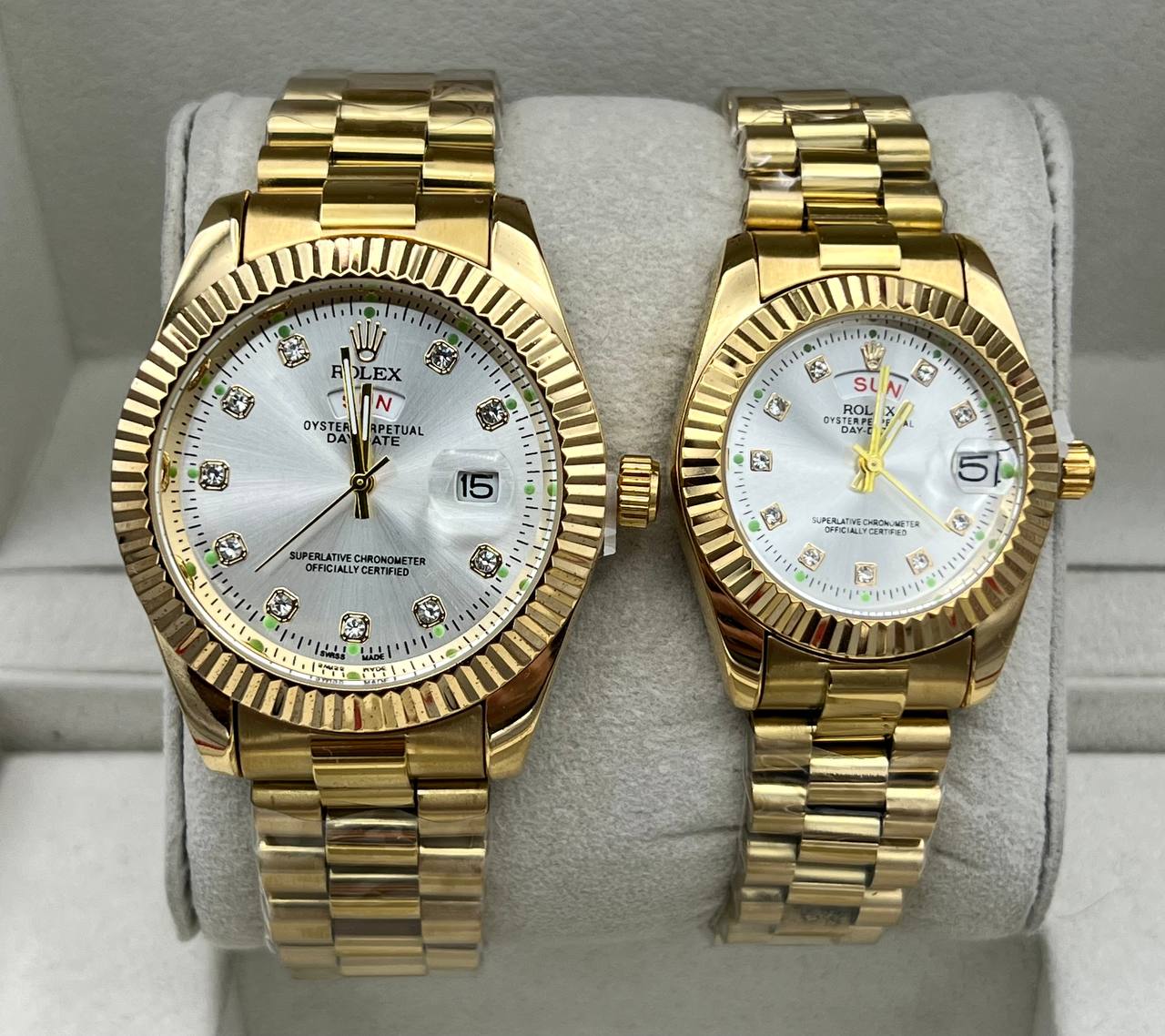 ساعت رولکس دیت جاست | طلایی ست زنانه و مردانه Rolex