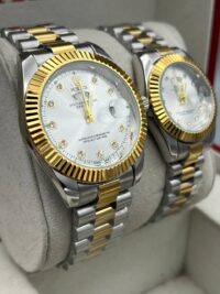 ساعت رولکس دیت جاست | 2رنگ ست زنانه و مردانه Rolex