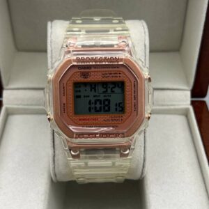 ساعت جی شاک شیشه ای قهوه ای | G SHOCK