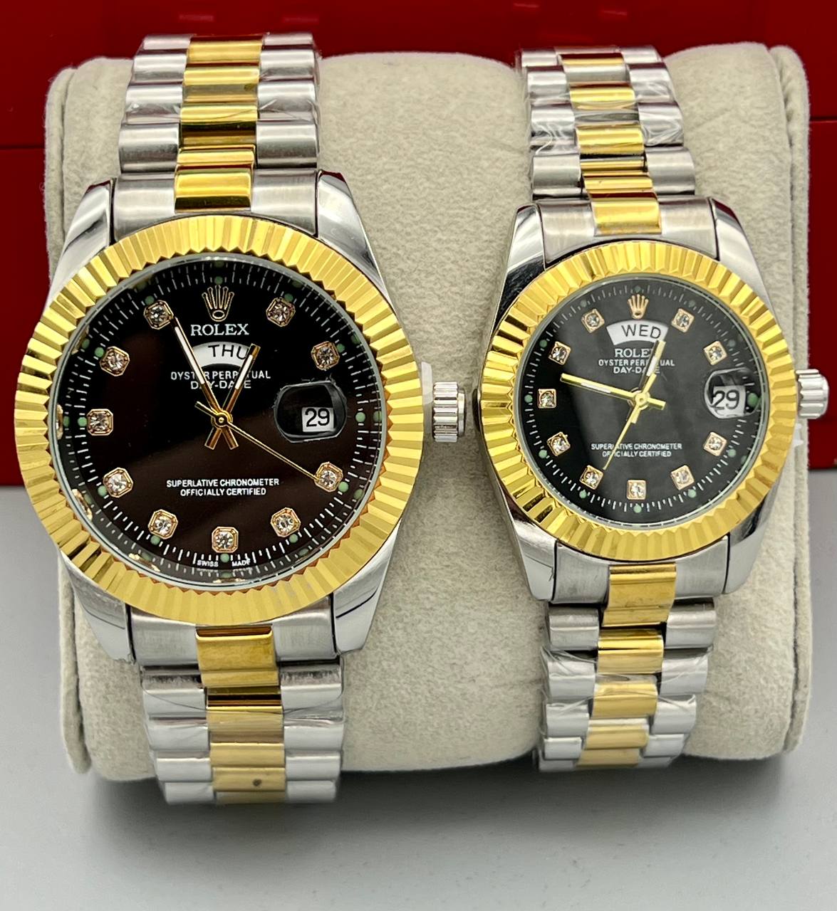 ساعت رولکس دیت جاست | 2 رنگ ست زنانه و مردانه Rolex