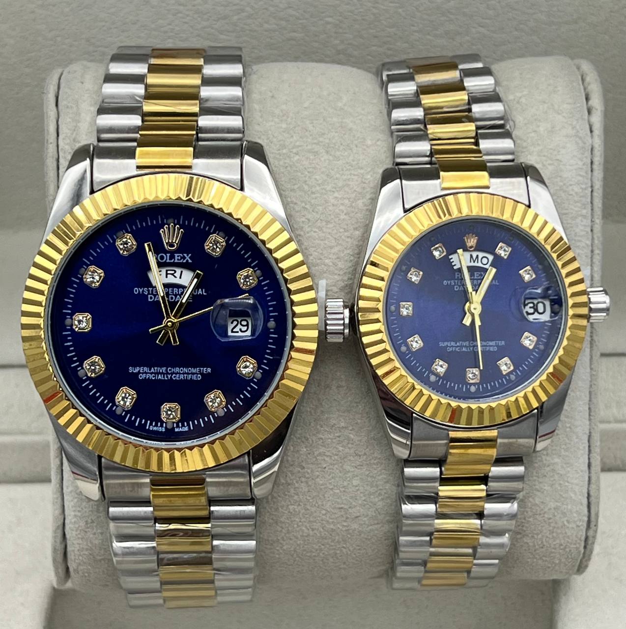 ساعت رولکس دیت جاست | 2 رنگ ست زنانه و مردانه Rolex