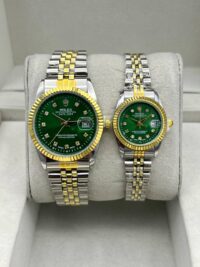 ساعت رولکس دیت جاست | سبز ست مردانه زنانه ROLEX