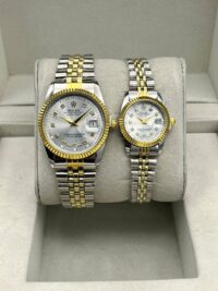 ساعت رولکس دیت جاست | طلایی ست مردانه زنانه ROLEX