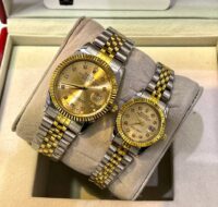 ساعت رولکس دیت جاست | طلایی ست مردانه زنانه ROLEX