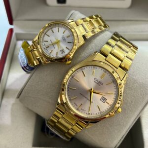 ساعت کاسیو ست مردانه و زنانه | طلایی CASIO