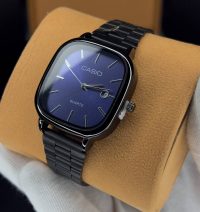 ساعت کاسیو الدمانی مربعی مردانه مشکی آبی | CASIO درجه یک