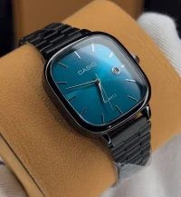 ساعت کاسیو الدمانی مربعی مردانه مشکی تیفانی | CASIO درجه یک