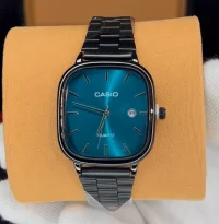 ساعت کاسیو الدمانی مربعی مردانه مشکی تیفانی | CASIO درجه یک