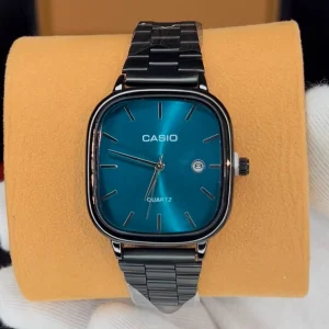 ساعت کاسیو الدمانی مربعی مردانه مشکی تیفانی | CASIO درجه یک