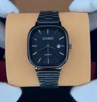 ساعت کاسیو الدمانی مربعی مردانه کامل مشکی | CASIO درجه یک