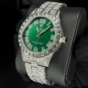 ساعت رولکس فول نگین مردانه | سبز