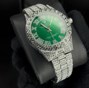 ساعت رولکس فول نگین مردانه | سبز