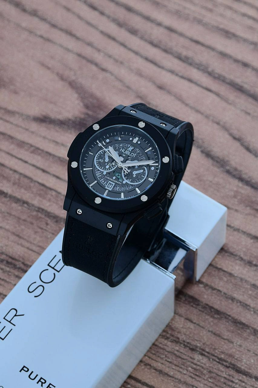 ساعت هابلوت اسکلتون مردانه Hublot | مشکی - Image 5
