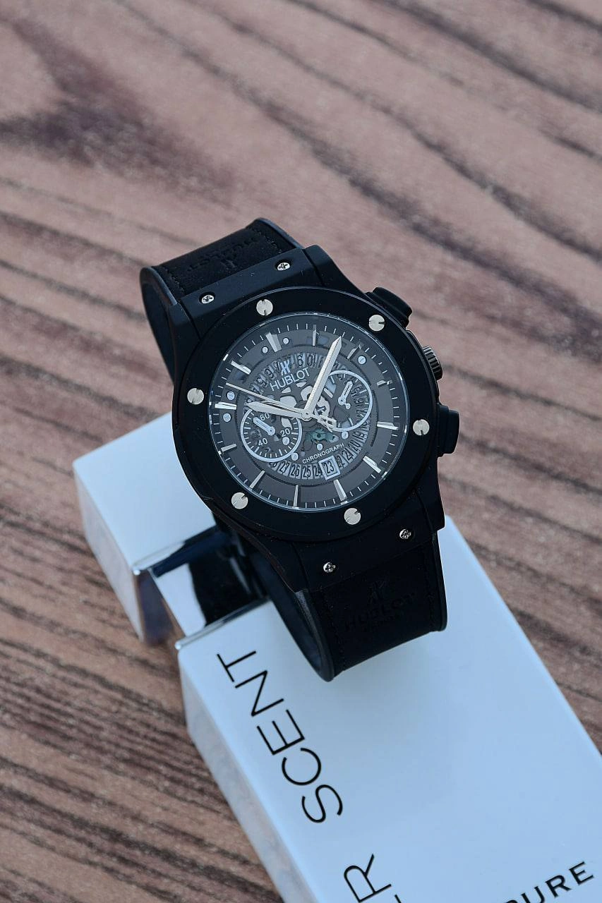 ساعت هابلوت اسکلتون مردانه Hublot | مشکی - Image 2