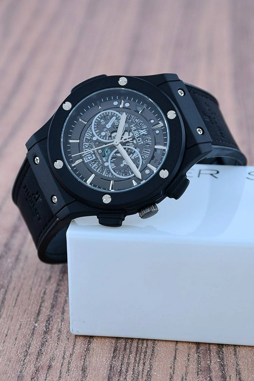 ساعت هابلوت اسکلتون مردانه Hublot | مشکی - Image 4