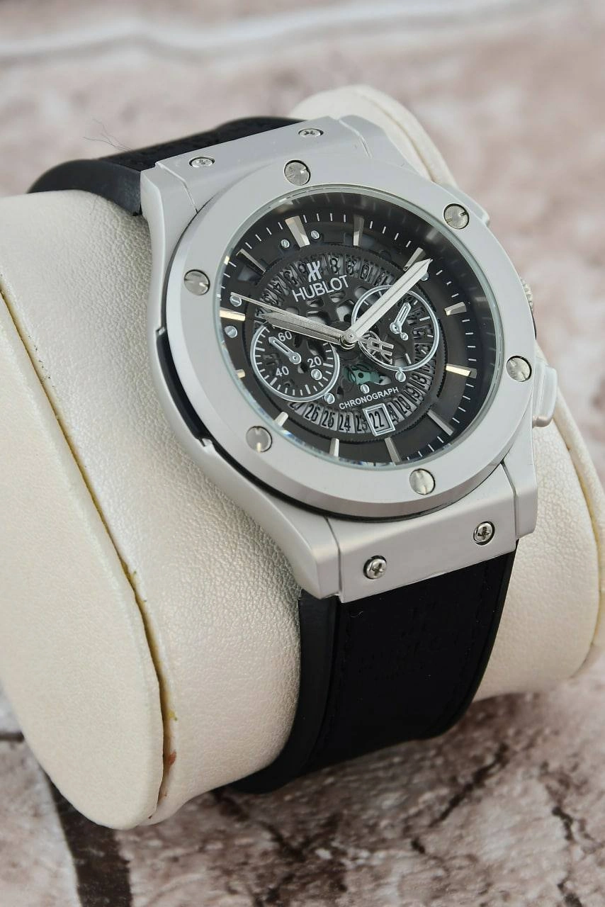 ساعت هابلوت اسکلتون مردانه Hublot | نقره ای