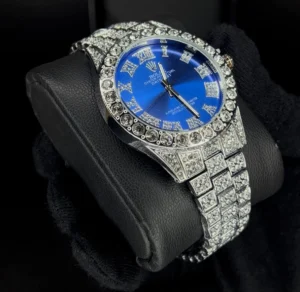 ساعت رولکس فول نگین مردانه | آبی