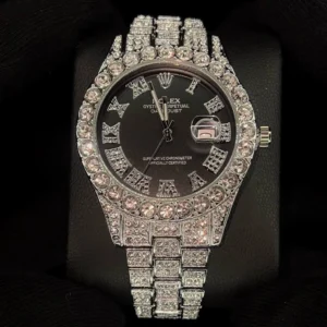 ساعت رولکس فول نگین مردانه | مشکی
