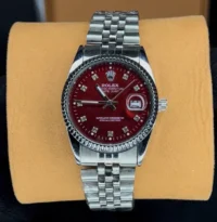 ساعت رولکس دیت جاست مردانه ROLEX | نقره ای قرمز
