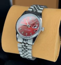ساعت رولکس دیت جاست مردانه ROLEX | نقره ای قرمز
