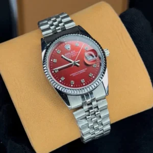 ساعت رولکس دیت جاست مردانه ROLEX | نقره ای قرمز
