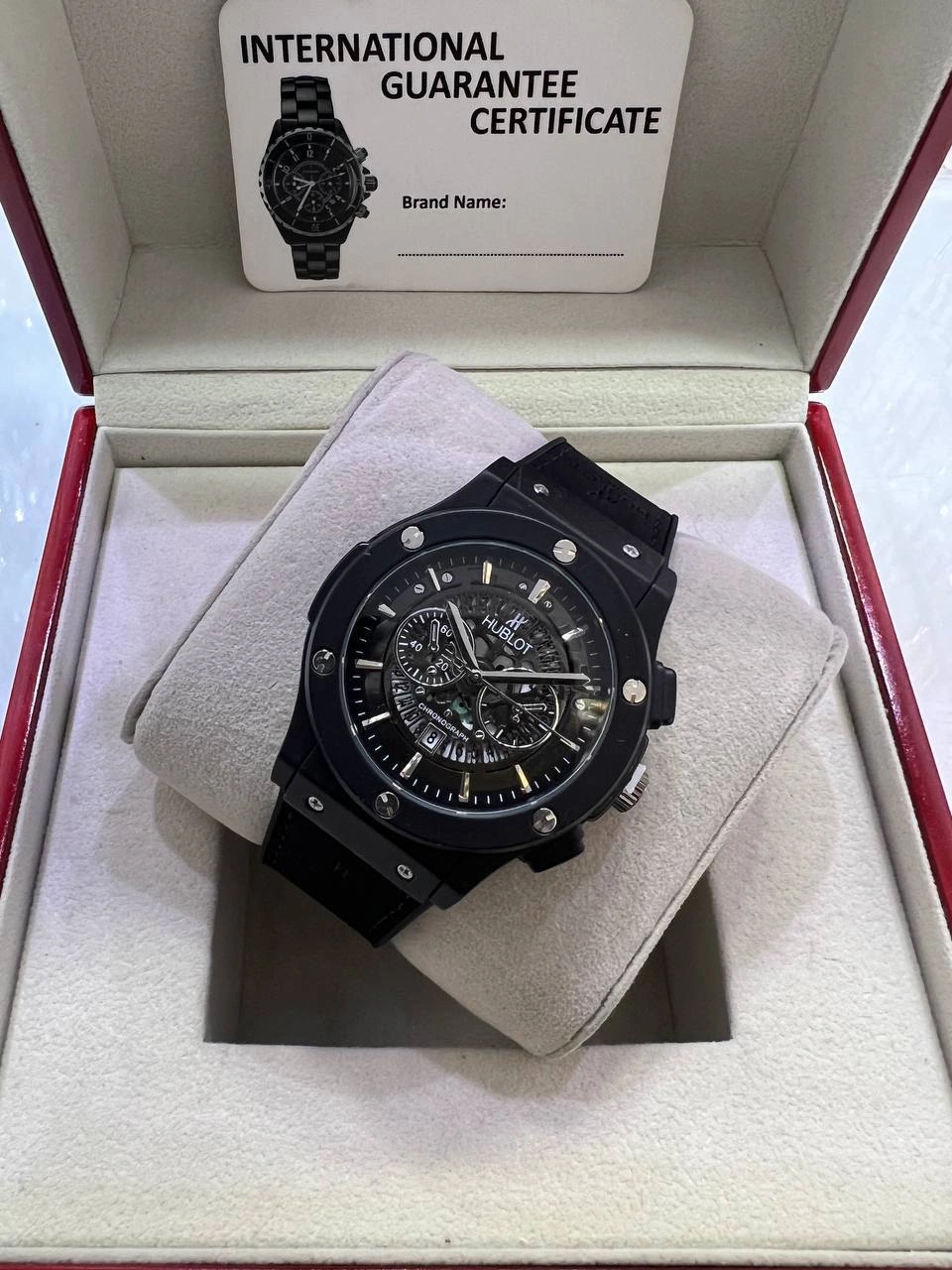 ساعت هابلوت اسکلتون مردانه Hublot | مشکی - Image 7