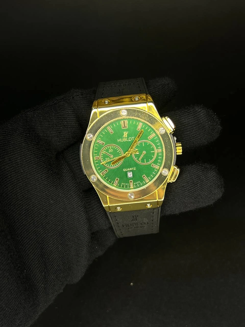 ساعت هابلوت بیگ بنگ مردانه Hublot | طلایی سبز - Image 3