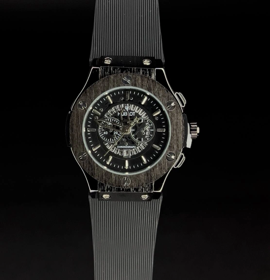 هابلوت اسکلتون زنانه استیل hublot | مشکی