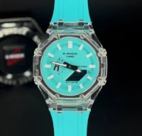 کاسیو جی شاک 2100 مردانه ژاپن | آبی تیفانی G SHOCK