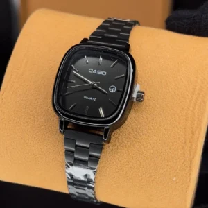 ساعت کاسیو الد مانی مربعی کامل مشکی | زنانه CASIO