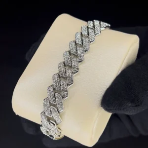 دستبند کارتیر فول نگین کیفیت خوب | کامل نقره ای Cartir