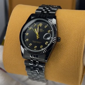 ساعت رولکس دیت جاست مردانه ROLEX | مشکی (کیفیت خوب )