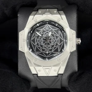 هابلوت عنکبوتی مردانه | hublot نقره ای