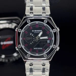 CASIO G SHOCK کاسیو جی شاک 2100 مردانه ژاپن استیل | درجه یک های کپی