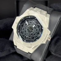 هابلوت عنکبوتی مردانه | hublot نقره ای
