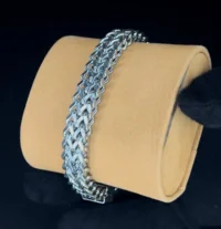 دستبند کارتیر 4 لایه بافت کیفیت خوب | نقره ای کامل Cartir