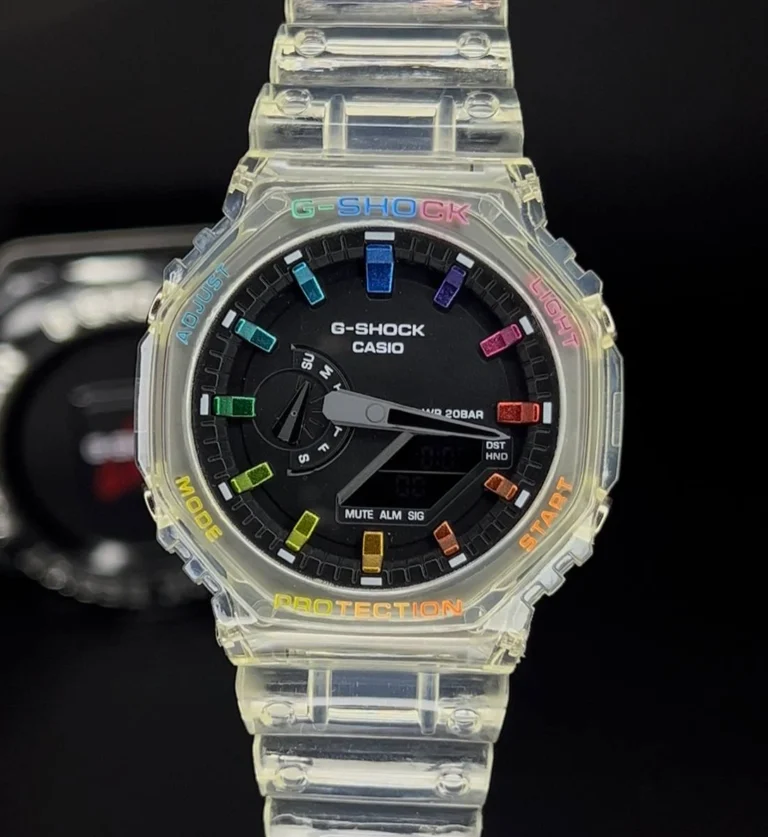 کاسیو جی شاک 2100 مردانه ژاپن | شیشه ای بیرنگ G SHOCK