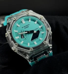 کاسیو جی شاک 2100 مردانه ژاپن | آبی تیفانی G SHOCK