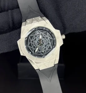 هابلوت عنکبوتی مردانه | hublot نقره ای