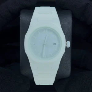 ساعت ای پی سفید کامل مردانه | اعداد خطی (کیفیت اصلی)