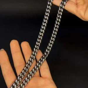 گردنبند کارتیر درجه یک اورجینال مردانه نقره ای | Cartir