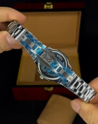 ساعت پتک فیلیپ مردانه ناتیلوس | نقره ای صفحه آّبی تیفانی patek philipe