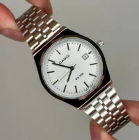 کاسیو الدمانی گرد گاد فادر مردانه نقره ای کامل | درجه یک CASIO